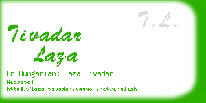 tivadar laza business card